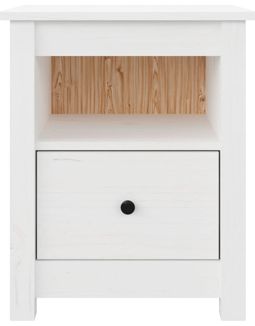 Загрузите изображение в средство просмотра галереи, Noptieră, alb, 40x35x49 cm, lemn masiv de pin - Lando
