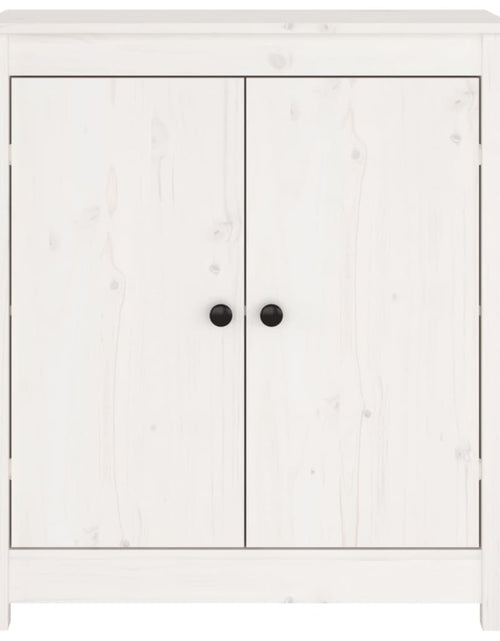 Încărcați imaginea în vizualizatorul Galerie, Servantă, alb, 70x35x80 cm, lemn masiv de pin Lando - Lando

