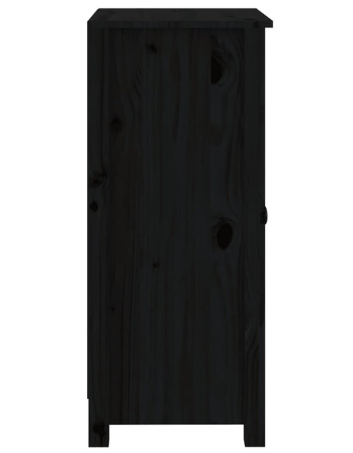 Încărcați imaginea în vizualizatorul Galerie, Servantă, negru, 40x35x80 cm, lemn masiv de pin - Lando
