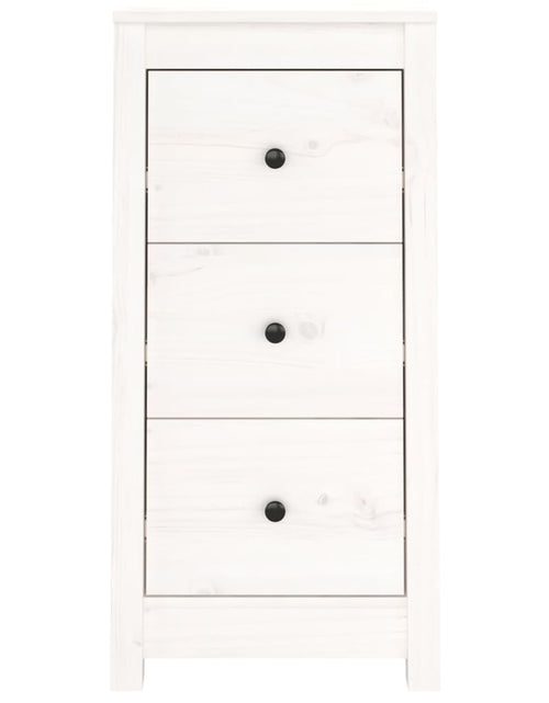 Загрузите изображение в средство просмотра галереи, Servante, 2 buc., alb, 40x35x80 cm, lemn masiv de pin Lando - Lando
