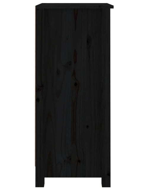 Загрузите изображение в средство просмотра галереи, Servantă, negru, 40x35x80 cm, lemn masiv de pin Lando - Lando
