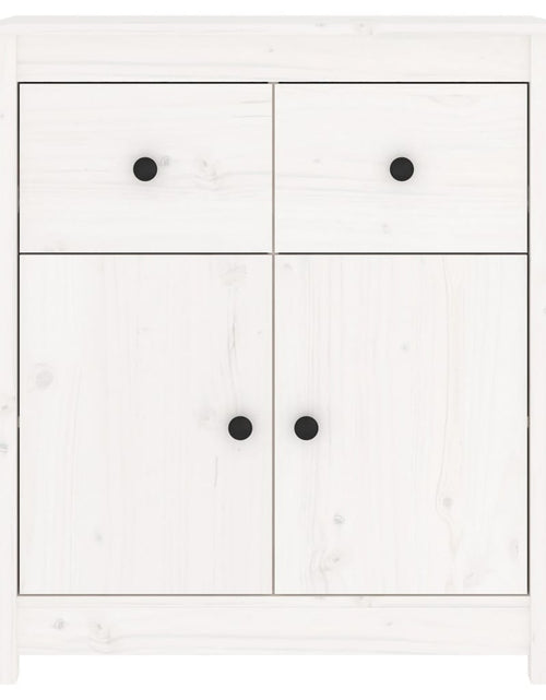 Загрузите изображение в средство просмотра галереи, Servantă, alb, 70x35x80 cm, lemn masiv de pin Lando - Lando
