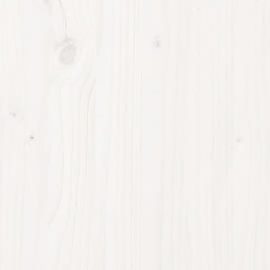 Servantă, alb, 70x35x80 cm, lemn masiv de pin Lando - Lando