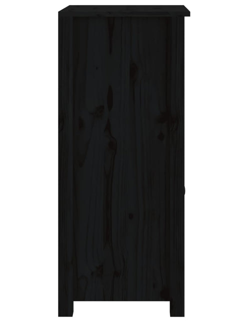 Încărcați imaginea în vizualizatorul Galerie, Servantă, negru, 40x35x80 cm, lemn masiv de pin Lando - Lando
