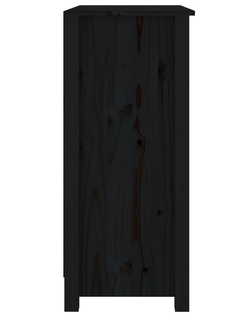 Încărcați imaginea în vizualizatorul Galerie, Servantă, negru, 70x35x80 cm, lemn masiv de pin Lando - Lando
