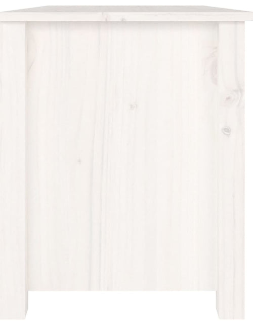 Încărcați imaginea în vizualizatorul Galerie, Bancă pentru pantofi, alb, 70x38x45,5 cm, lemn masiv de pin Lando - Lando

