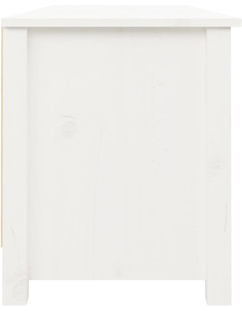 Загрузите изображение в средство просмотра галереи, Bancă pentru pantofi, alb, 110x38x45,5 cm, lemn masiv de pin Lando - Lando
