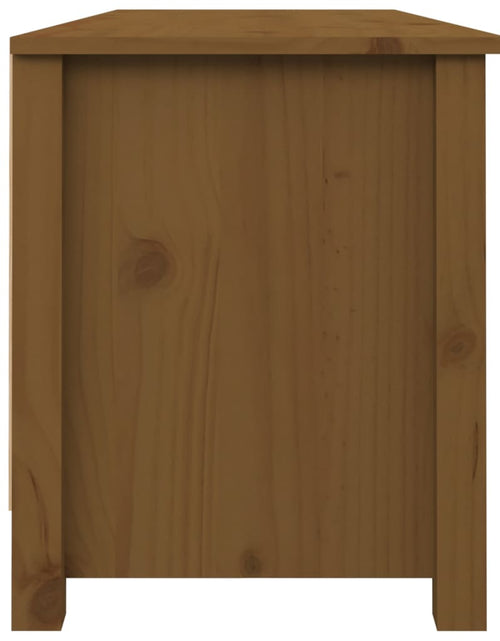 Încărcați imaginea în vizualizatorul Galerie, Bancă pentru pantofi, maro miere, 110x38x45,5 cm lemn masiv pin Lando - Lando
