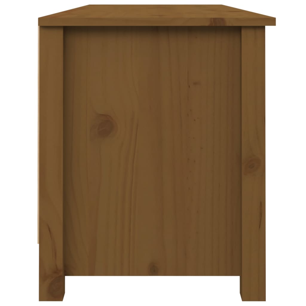 Bancă pentru pantofi, maro miere, 110x38x45,5 cm lemn masiv pin Lando - Lando