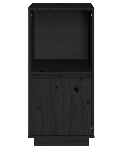 Загрузите изображение в средство просмотра галереи, Servantă, negru, 38x35x80 cm, lemn masiv de pin Lando - Lando
