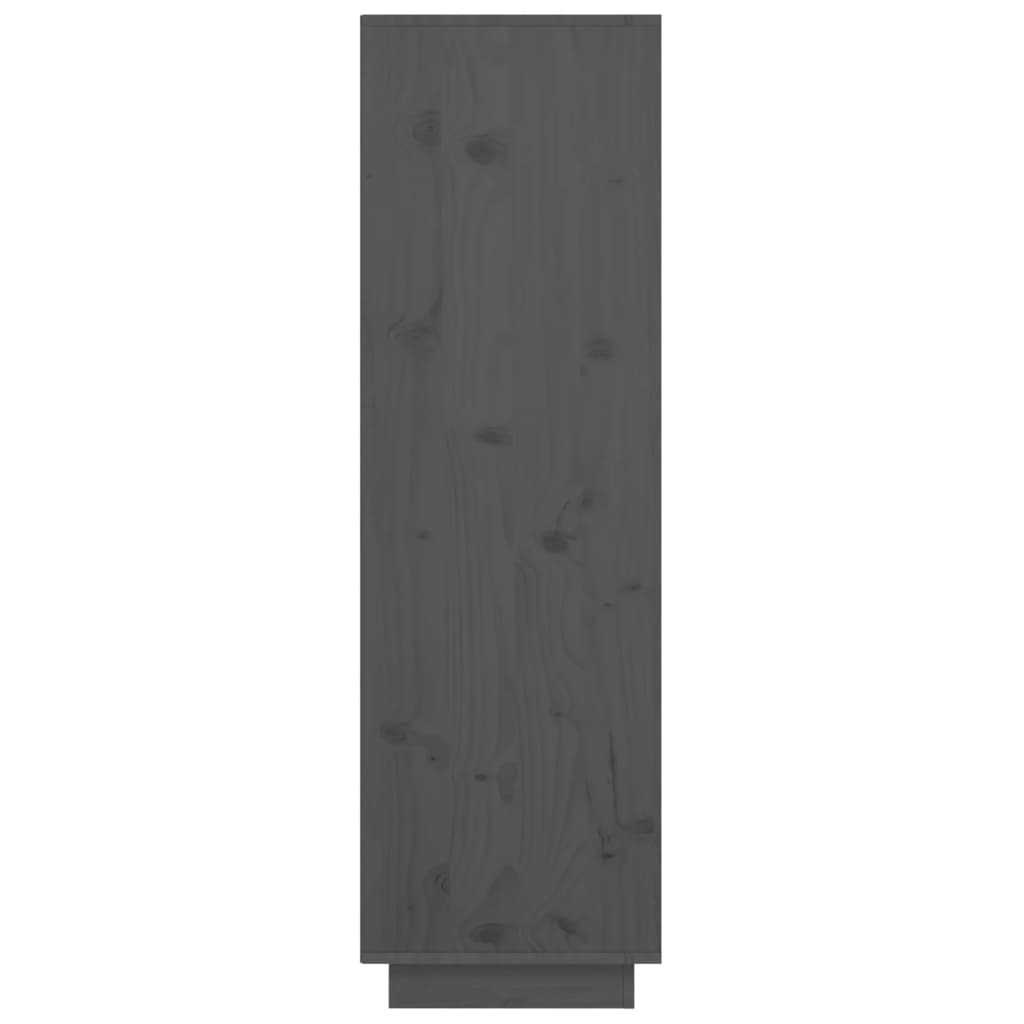 Dulap înalt, gri, 38x35x117 cm, lemn masiv de pin Lando - Lando