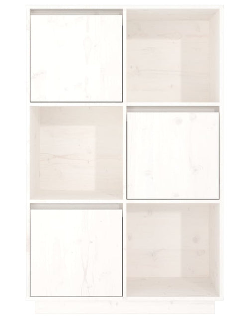 Загрузите изображение в средство просмотра галереи, Dulap înalt, alb, 74x35x117 cm, lemn masiv de pin Lando - Lando
