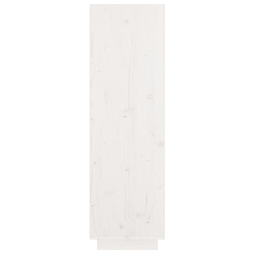 Dulap înalt, alb, 74x35x117 cm, lemn masiv de pin Lando - Lando