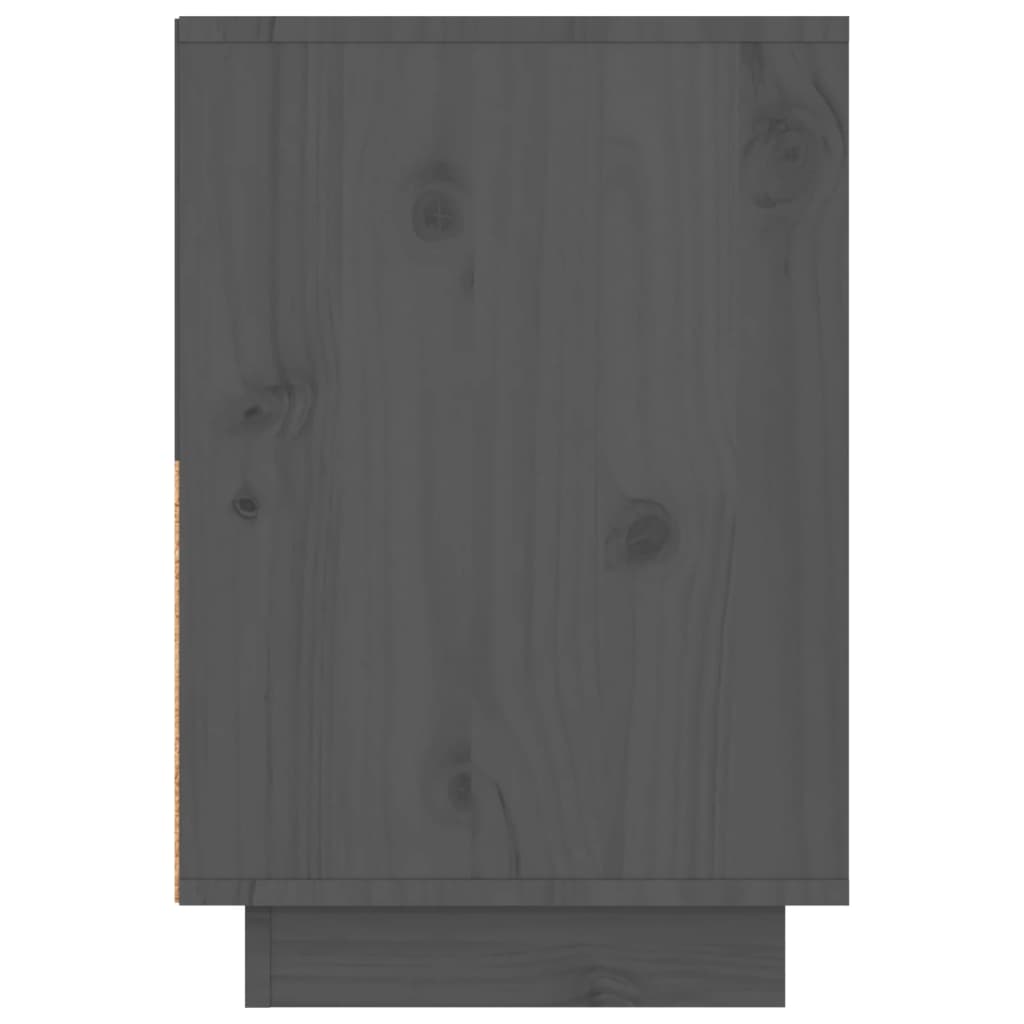 Noptiere, 2 buc., gri, 60x34x51 cm, lemn masiv de pin - Lando