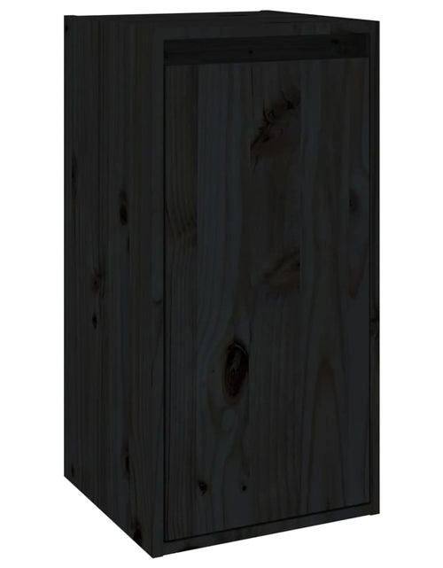 Încărcați imaginea în vizualizatorul Galerie, Comode TV, 2 buc., negru, lemn masiv de pin Lando - Lando
