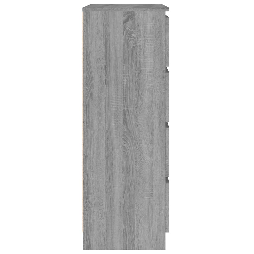 Servantă, sonoma gri, 60x35x98,5 cm, lemn prelucrat - Lando