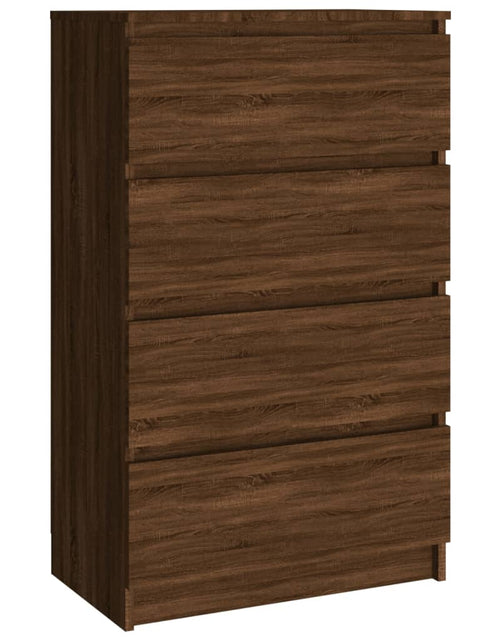 Încărcați imaginea în vizualizatorul Galerie, Servantă, stejar maro, 60x35x98,5 cm, lemn prelucrat - Lando
