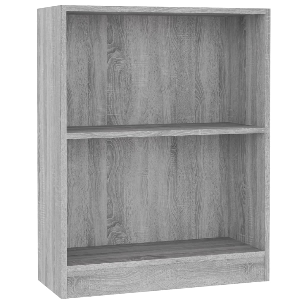 Bibliotecă, gri sonoma, 60x24x74,5 cm, lemn prelucrat Lando - Lando