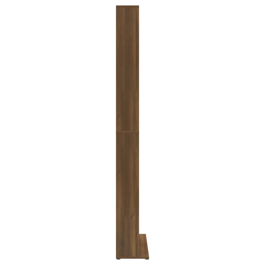 Dulap CD-uri, stejar maro, 102x23x177,5 cm, lemn prelucrat - Lando