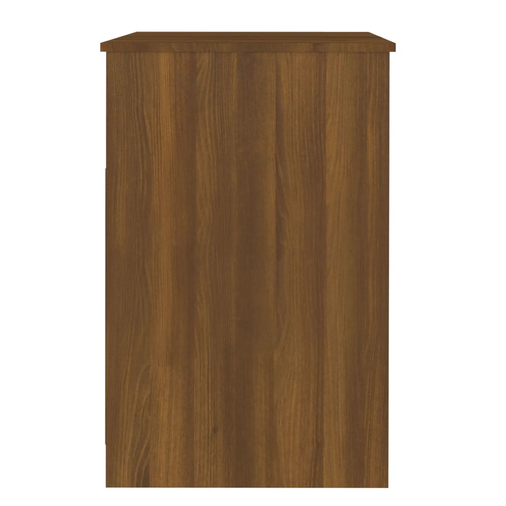 Dulap cu sertar, stejar maro, 40x50x76 cm, lemn prelucrat - Lando