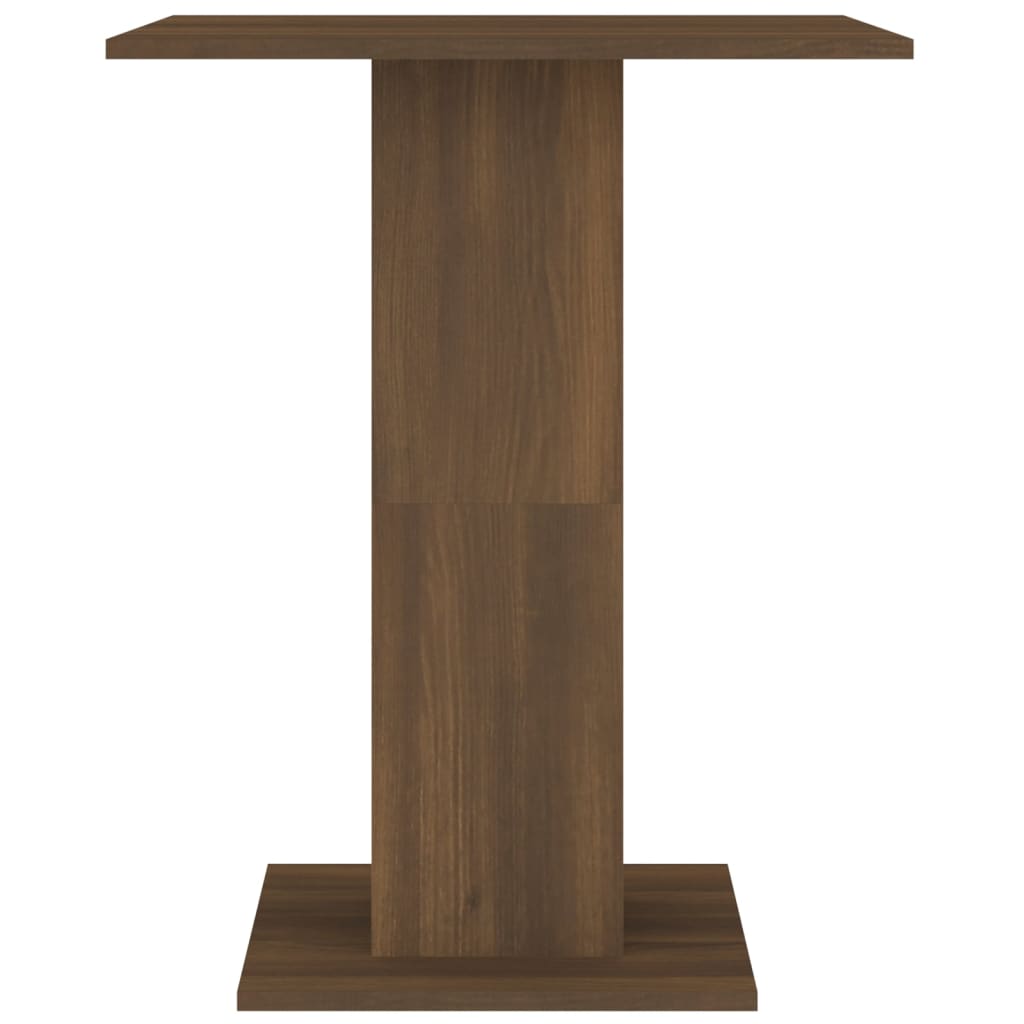 Măsuță bistro, stejar maro, 60x60x75 cm, lemn prelucrat - Lando