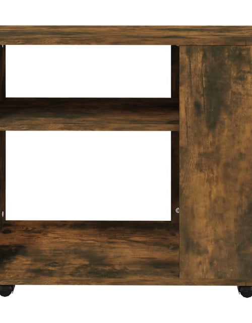 Încărcați imaginea în vizualizatorul Galerie, Măsuță laterală, stejar fumuriu, 70x35x55 cm, lemn prelucrat - Lando
