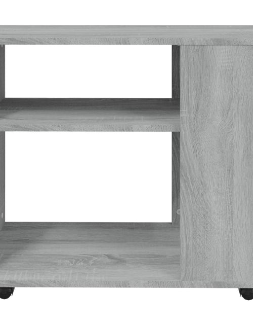 Încărcați imaginea în vizualizatorul Galerie, Măsuță laterală, gri sonoma, 70x35x55 cm, lemn compozit Lando - Lando
