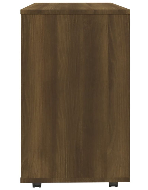 Загрузите изображение в средство просмотра галереи, Măsuță laterală, stejar maro, 70x35x55 cm, lemn prelucrat Lando - Lando
