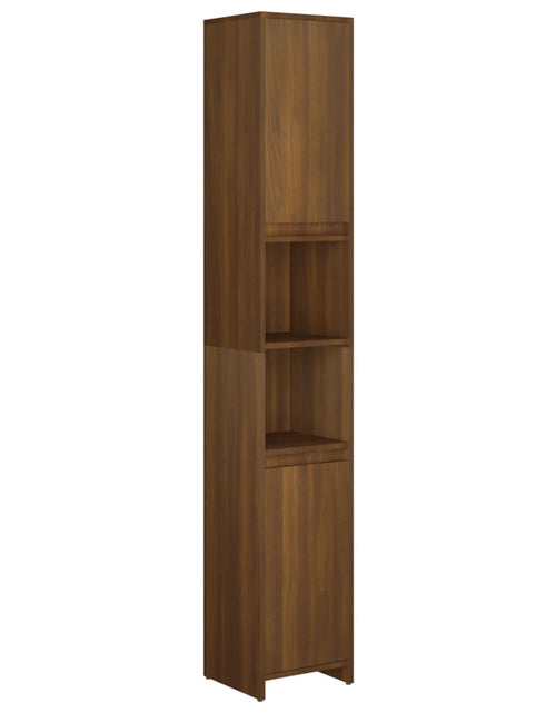 Încărcați imaginea în vizualizatorul Galerie, Dulap de baie, stejar maro, 30x30x183,5 cm, lemn prelucrat - Lando
