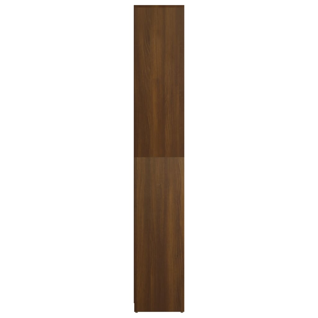 Dulap de baie, stejar maro, 30x30x183,5 cm, lemn prelucrat - Lando