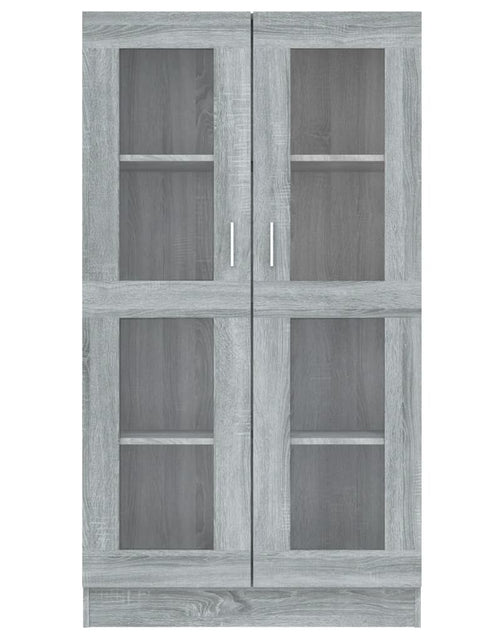 Încărcați imaginea în vizualizatorul Galerie, Dulap vitrină, gri sonoma, 82,5x30,5x150 cm, lemn prelucrat - Lando
