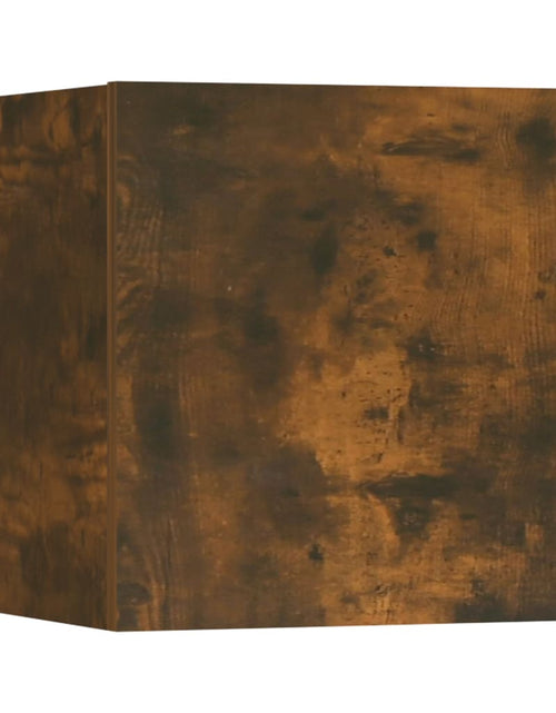 Încărcați imaginea în vizualizatorul Galerie, Comode TV montaj pe perete 2 buc. stejar fumuriu 30,5x30x30 cm Lando - Lando
