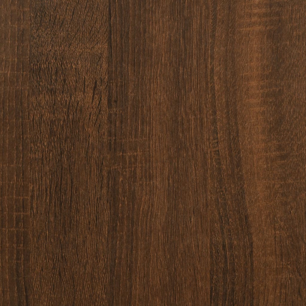 Noptieră, stejar maro, 40x35x62,5 cm, lemn prelucrat - Lando