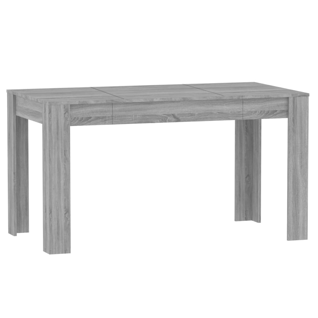 Masă de bucătărie, sonoma gri, 140x74,5x76 cm,lemn prelucrat - Lando
