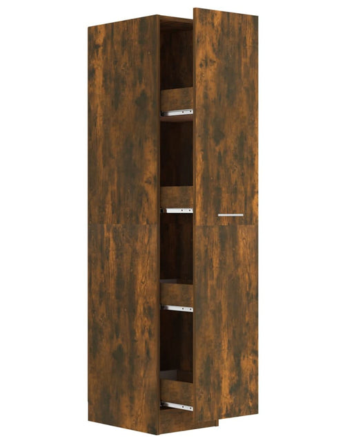 Încărcați imaginea în vizualizatorul Galerie, Dulap de farmacie stejar fumuriu 30x42,5x150 cm lemn prelucrat - Lando

