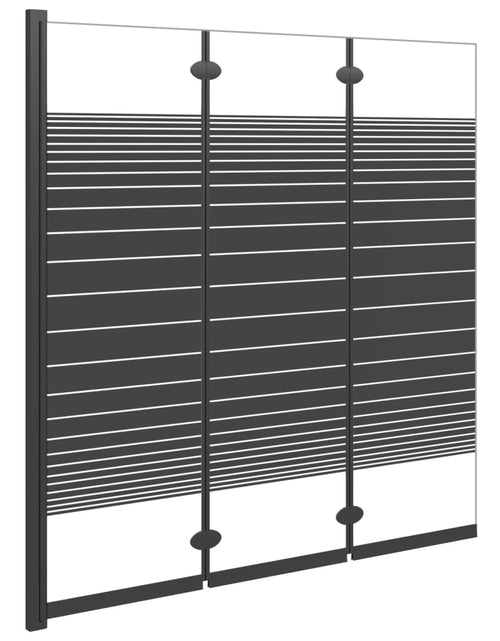 Încărcați imaginea în vizualizatorul Galerie, Cabină de duș pliabilă, 3 panouri, negru, 130x130 cm, ESG Lando - Lando
