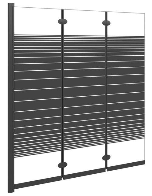 Загрузите изображение в средство просмотра галереи, Cabină de duș pliabilă, 3 panouri, negru, 130x130 cm, ESG Lando - Lando
