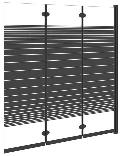 Încărcați imaginea în vizualizatorul Galerie, Cabină de duș pliabilă, 3 panouri, negru, 130x130 cm, ESG Lando - Lando
