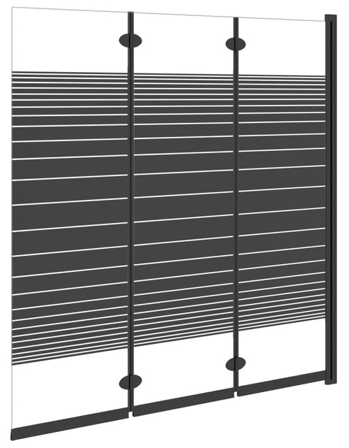 Загрузите изображение в средство просмотра галереи, Cabină de duș pliabilă, 3 panouri, negru, 130x130 cm, ESG Lando - Lando
