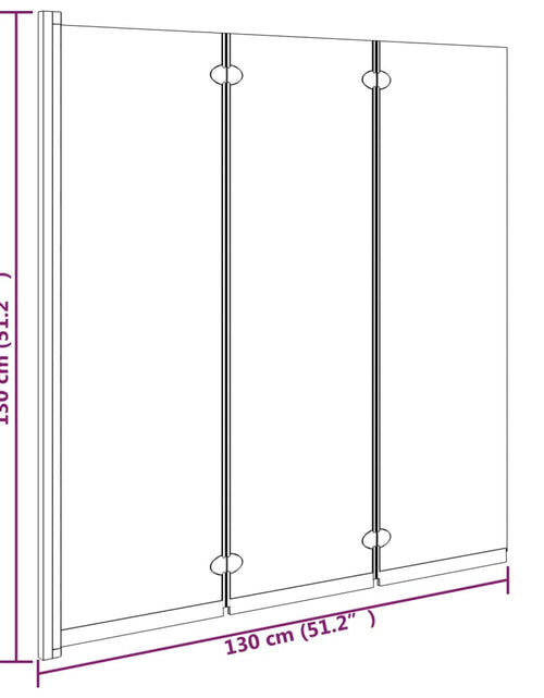 Загрузите изображение в средство просмотра галереи, Cabină de duș pliabilă, 3 panouri, negru, 130x130 cm, ESG Lando - Lando
