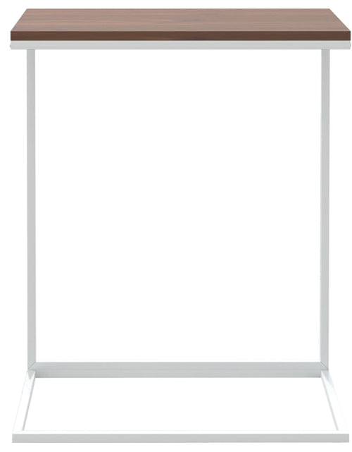 Încărcați imaginea în vizualizatorul Galerie, Masă laterală, alb, 55x35x66 cm, lemn compozit Lando - Lando
