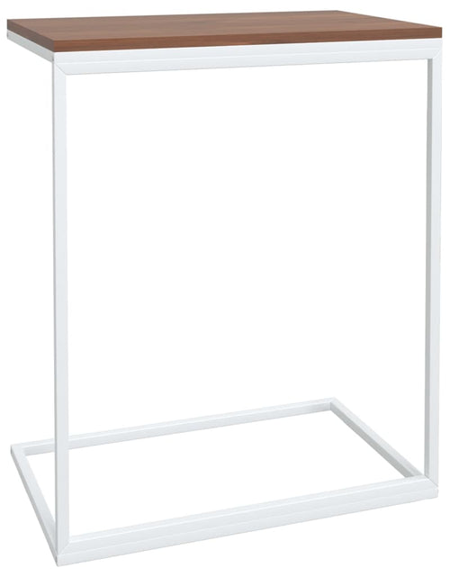 Загрузите изображение в средство просмотра галереи, Masă laterală, alb, 55x35x66 cm, lemn compozit Lando - Lando
