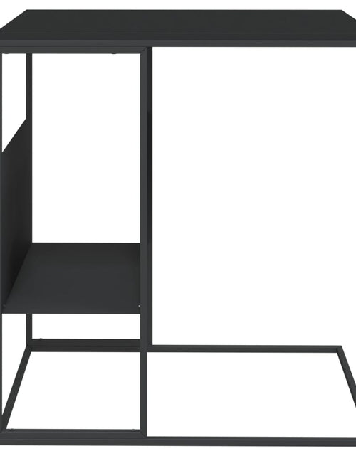 Загрузите изображение в средство просмотра галереи, Masă laterală, negru, 55x36x59,5 cm, lemn compozit Lando - Lando
