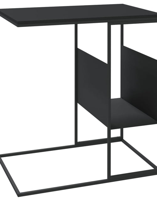 Încărcați imaginea în vizualizatorul Galerie, Masă laterală, negru, 55x36x59,5 cm, lemn compozit Lando - Lando
