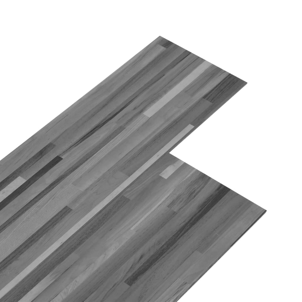 Plăci pardoseală autoadezive, lemn gri dungi, 2,51 m², 2 mm PVC - Lando
