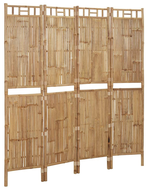 Încărcați imaginea în vizualizatorul Galerie, Paravan de cameră cu 4 panouri, 160 x 180 cm, bambus - Lando
