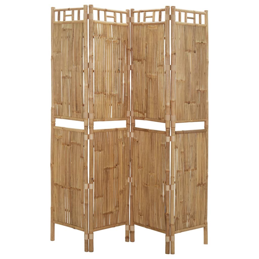 Paravan de cameră cu 4 panouri, 160 x 180 cm, bambus - Lando