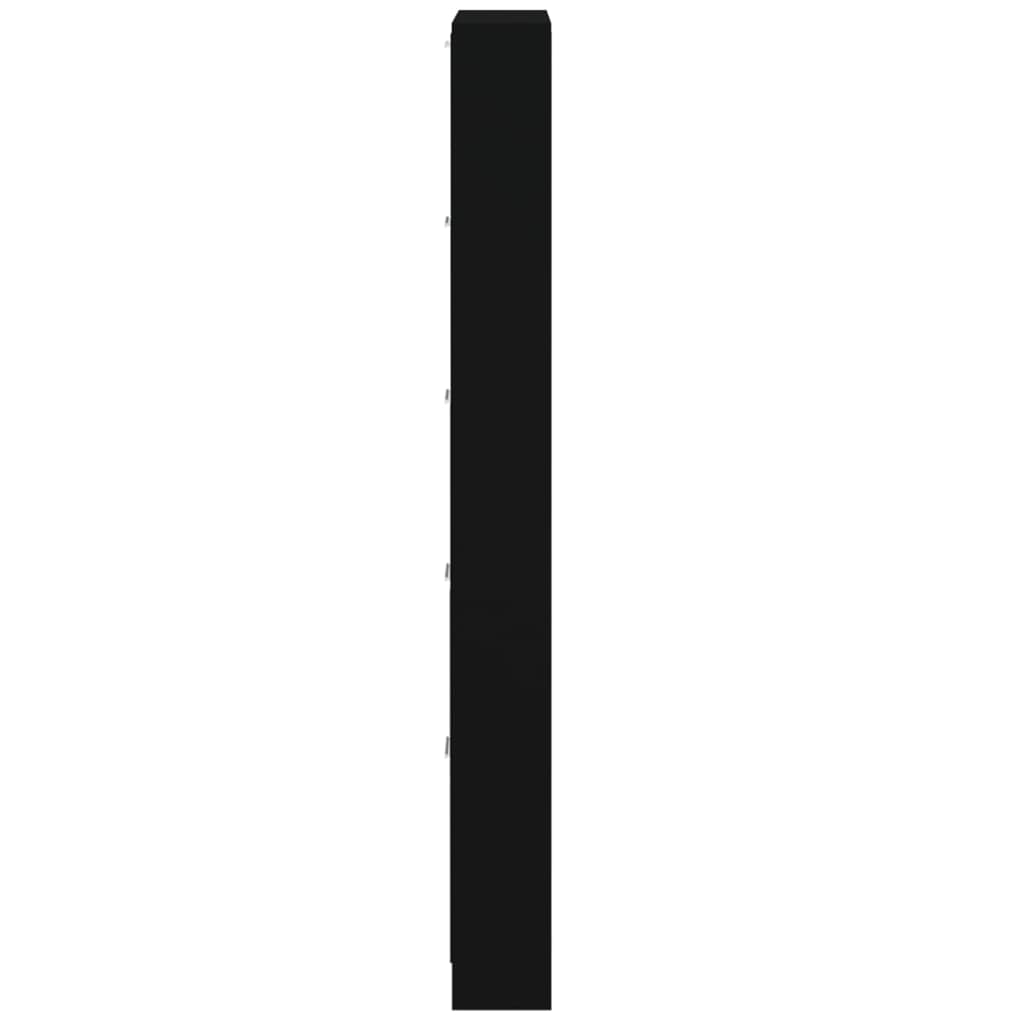 Pantofar, negru, 59x17x169 cm, lemn compozit - Lando