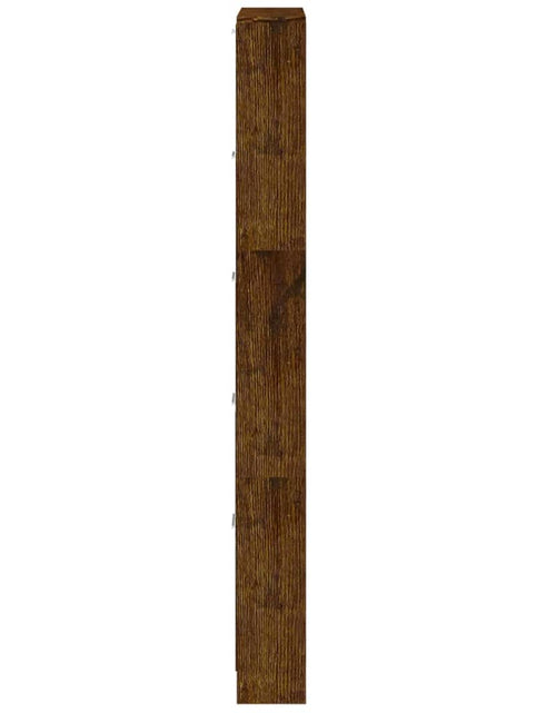Încărcați imaginea în vizualizatorul Galerie, Pantofar, stejar fumuriu, 59x17x169 cm, lemn compozit - Lando
