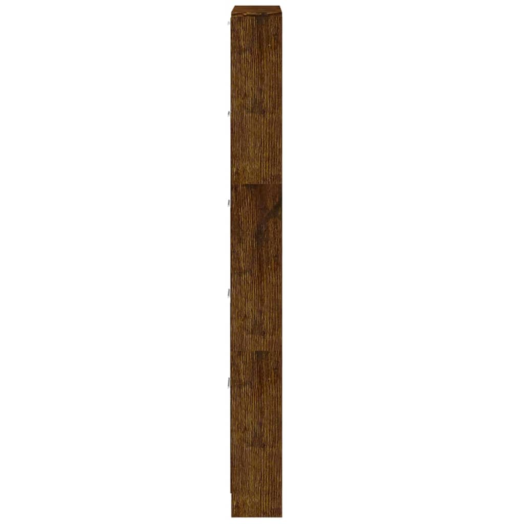 Pantofar, stejar fumuriu, 59x17x169 cm, lemn compozit - Lando